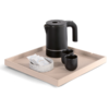 Beige Square Welcome Tray